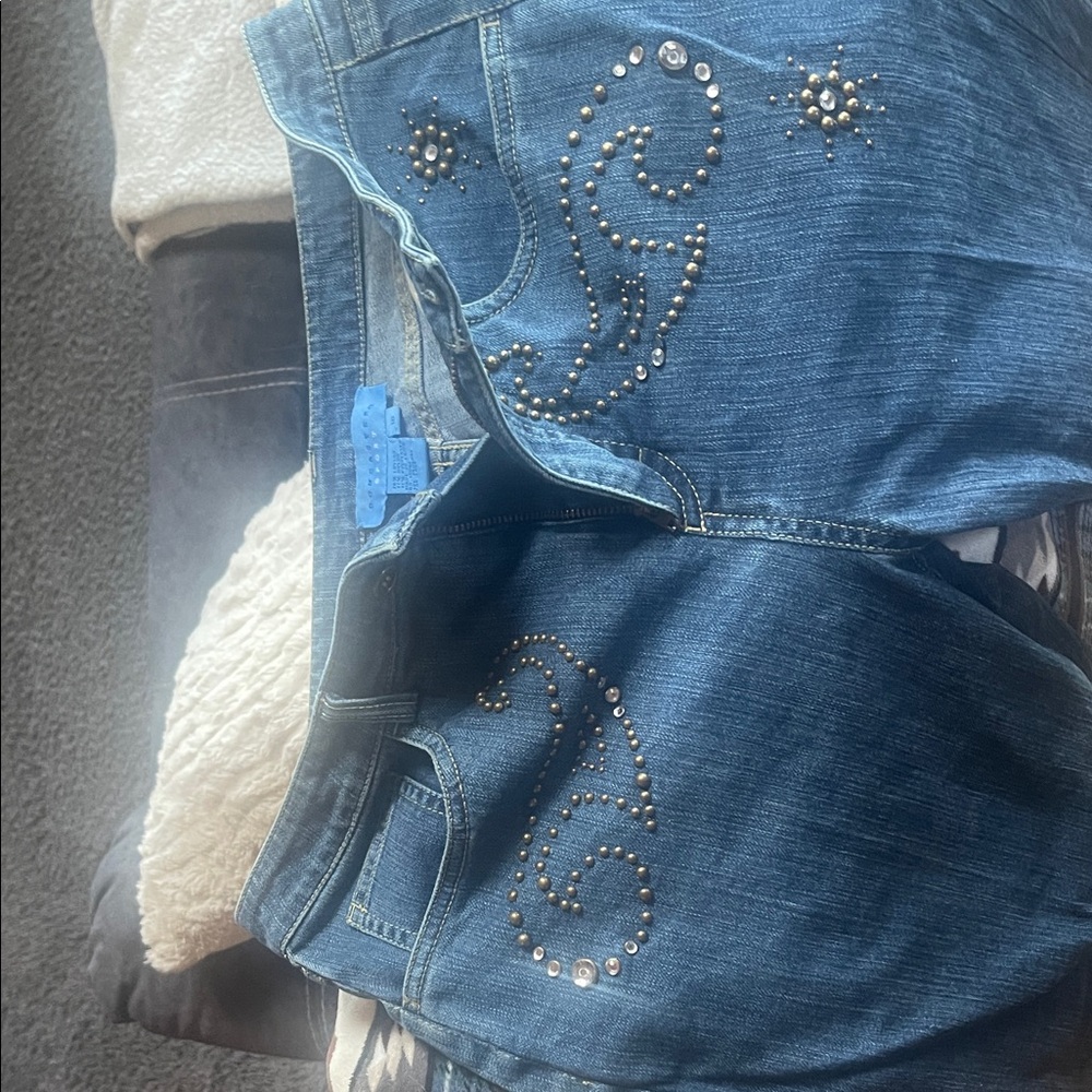 Doncaster Denim Jeans with Studded Design